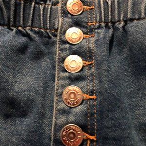 Women's High-Rise Pull-On Denim Shorts - Wild Fable™